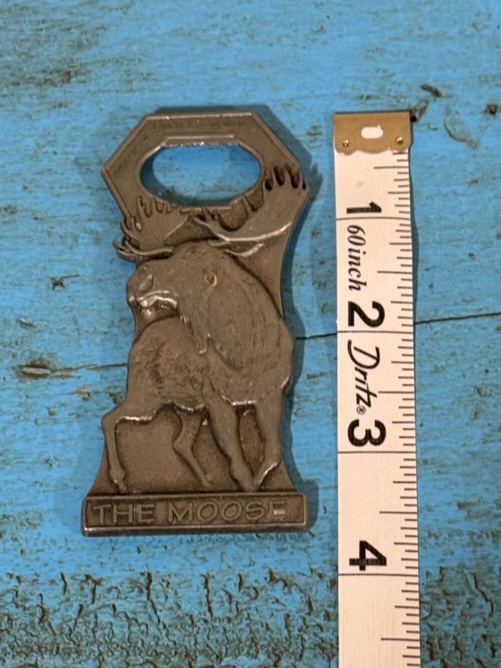 THE MOOSE MAINE SUVENIR CAST IRON MOOSE BOTTLE OPENER MADE in CANADA by CENTURY